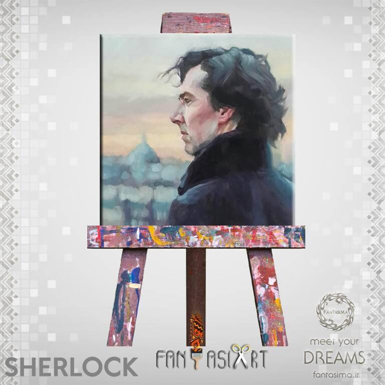 فانتزیآرت نقاشی روی بوم شرلوک
